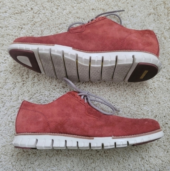 Cole Haan ZeroGrand Rust Orange Suede Lace Up Sneaker Oxfords 8.5M main image 11